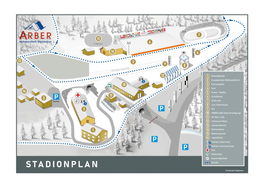 Stadionplan Hohenzollern Skistadion